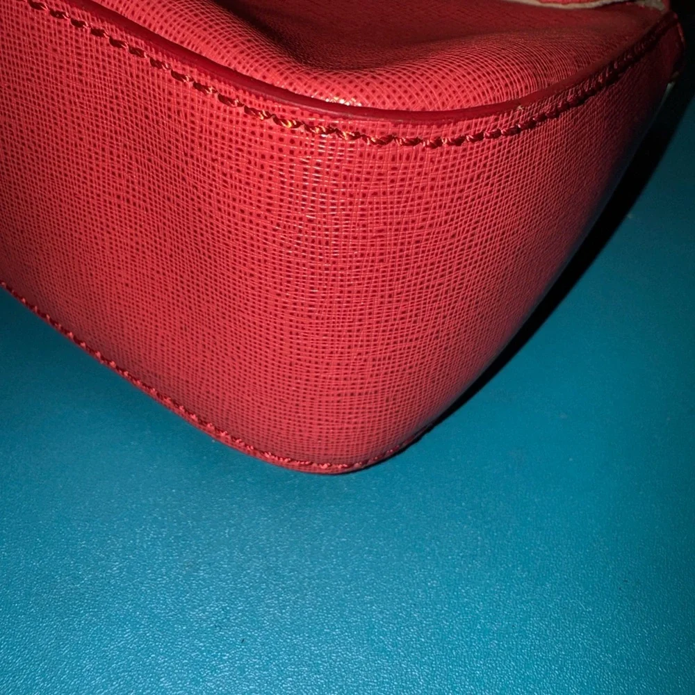Fendi Red Crossbody Bag with Gold Accent - Picture 9 of 16
